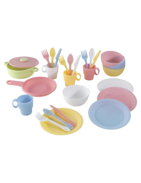 Juego de cocina 27 piezas KidKraft pastel para niños Juego de cocina 27 piezas KidKraft pastel para niños