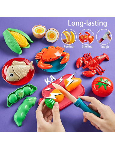 Juego de Comida de Imaginación 78Pc LAUGIGLE para Niños