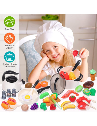 Conjunto de Cocina de Juguete Cute Stone para Niños