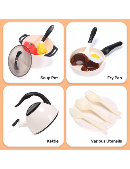 Conjunto de Cocina de Juguete Cute Stone para Niños Conjunto de Cocina de Juguete Cute Stone para Niños