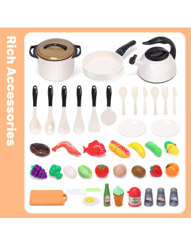 Conjunto de Cocina de Juguete Cute Stone para Niños