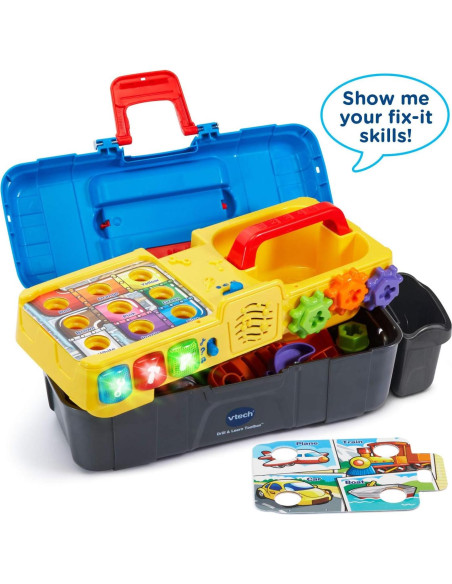 Caja de Herramientas Aprendiendo VTech con Taladro Juguete Caja de Herramientas Aprendiendo VTech con Taladro Juguete
