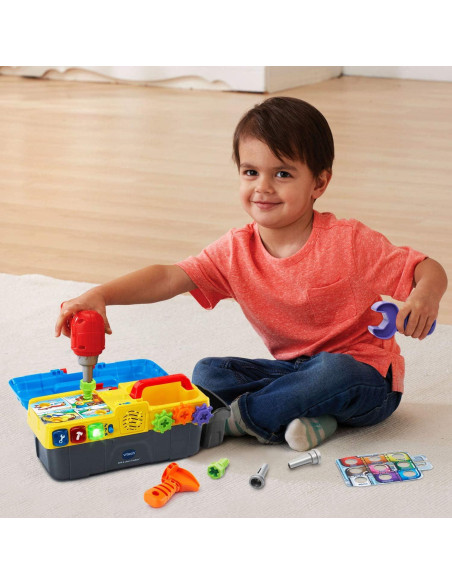 Caja de Herramientas Aprendiendo VTech con Taladro Juguete Caja de Herramientas Aprendiendo VTech con Taladro Juguete