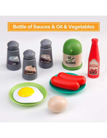 Juego de Cocina para Niños 35 Piezas JOKERKING Rosa Juego de Cocina para Niños 35 Piezas JOKERKING Rosa