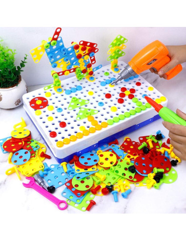 Set de Juguete de Taladro Eléctrico HAPTIME 237 Piezas
