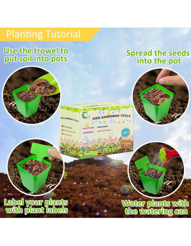 Juego de Jardinería para Niños 12 PCS Vivianan Verde