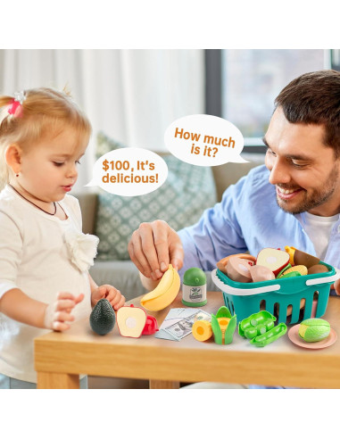 Juego de Cocina 150 Piezas JokerKing Rosa para Niños