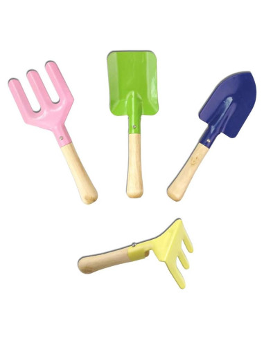 Juego de 4 Herramientas de Jardín LIDAGO para Niños
