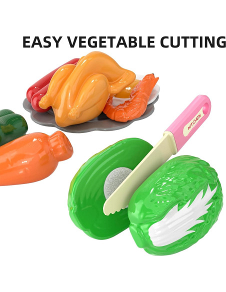 Juego de Cocina TEMI para Niños 3-8 Años con Sonido y Luz Juego de Cocina TEMI para Niños 3-8 Años con Sonido y Luz