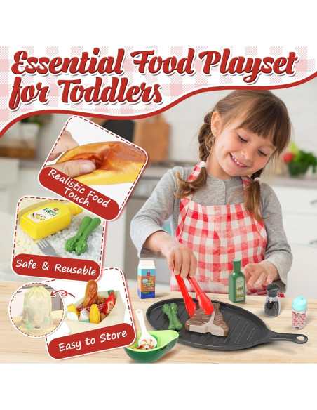 Conjunto de Cocina de Juguete Lehoo Castle para Niños 3-5 Años Conjunto de Cocina de Juguete Lehoo Castle para Niños 3-5 Años