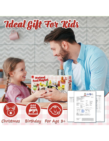 Conjunto de Cocina de Juguete Lehoo Castle para Niños 3-5 Años Conjunto de Cocina de Juguete Lehoo Castle para Niños 3-5 Años