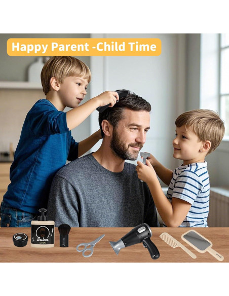 Set de Juguete de Peluquería para Niños BEINUOJIA 10 Piezas Set de Juguete de Peluquería para Niños BEINUOJIA 10 Piezas