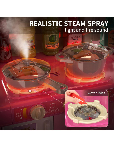 Juego de Cocina de Imaginación MSKOLER para Niñas 3-8 Años Juego de Cocina de Imaginación MSKOLER para Niñas 3-8 Años