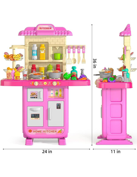 Juego de Cocina de Imaginación MSKOLER para Niñas 3-8 Años Juego de Cocina de Imaginación MSKOLER para Niñas 3-8 Años