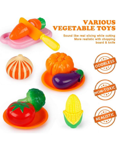 Juego de Cocina para Niños D-FantiX con Utensilios y Juguetes