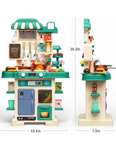 Juego de Cocina Infantil Eohemeral con Luces y Sonidos