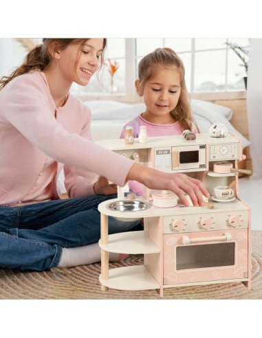 Cocina de Madera para Niños Doblier 54,61x23,50x47,50cm