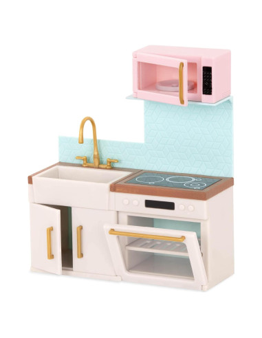 Juego de Cocina Urbana Lori Dolls para Muñecas 6" - Accesorios