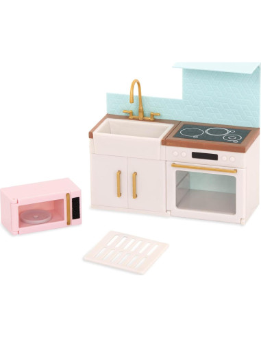 Juego de Cocina Urbana Lori Dolls para Muñecas 6" - Accesorios