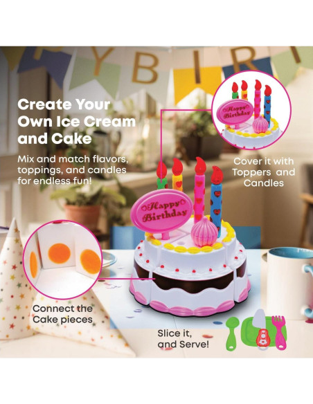 Juego de Comida FUNERICA con Caja - Pizza, Helado, Pastel Juego de Comida FUNERICA con Caja - Pizza, Helado, Pastel