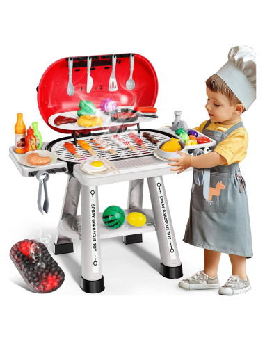 Juego de Barbacoa para Niños GraceDuck 68 Piezas con Luz y Sonido