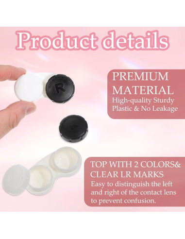 Estuche para Lentes de Contacto LIQWEI 12 Piezas Colorido Portátil