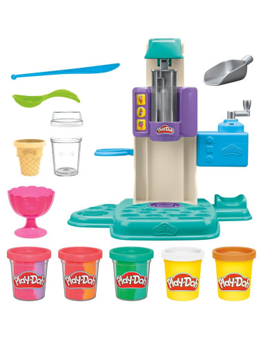 Juego de helados Play-Doh Arcoíris con 7 accesorios