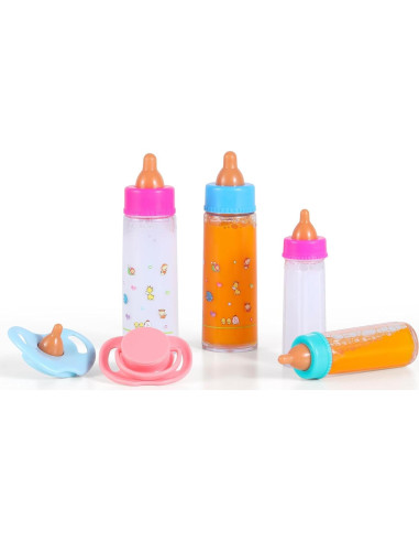 Set de Accesorios de Botella para Muñecas Kaydora 6 Piezas