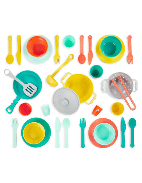 Set de Cocina Mini Chef B. toys - 33 Piezas para Niños Set de Cocina Mini Chef B. toys - 33 Piezas para Niños