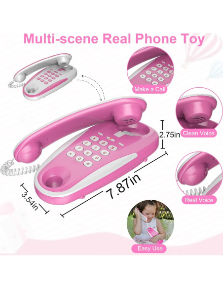 Teléfono de Juguete ECLENYES para Niños con Sonidos Reales Teléfono de Juguete ECLENYES para Niños con Sonidos Reales