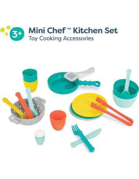 Set de Cocina Mini Chef B. toys - 33 Piezas para Niños Set de Cocina Mini Chef B. toys - 33 Piezas para Niños