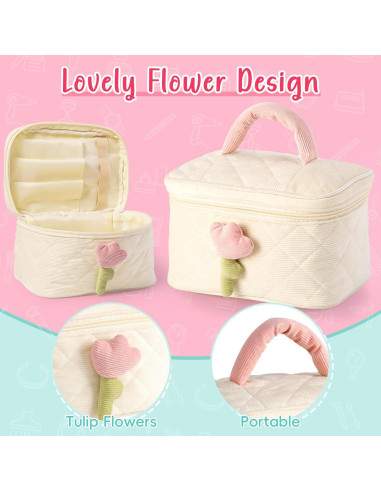 Juego de Maquillaje de Madera Atoylink 15 Piezas para Niñas