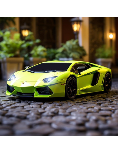 Coche RC QUN FENG Lamborghini Aventador 1:18 Verde Coche RC QUN FENG Lamborghini Aventador 1:18 Verde