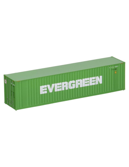 Contenedor HO Evergreen 40' Hi Cube Corrugado Verde/Blanco Contenedor HO Evergreen 40' Hi Cube Corrugado Verde/Blanco