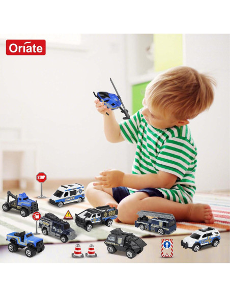 Conjunto de Juguetes de Rescate Policial Oriate 13PCS Conjunto de Juguetes de Rescate Policial Oriate 13PCS