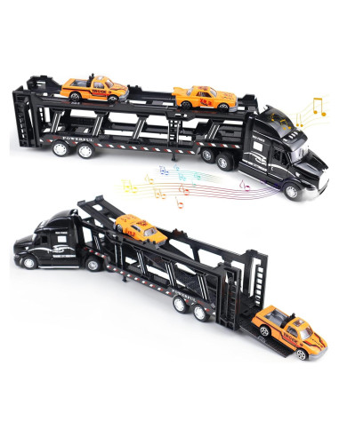 Camión Transportador de Coches CORPER TOYS con Luces y Sonidos