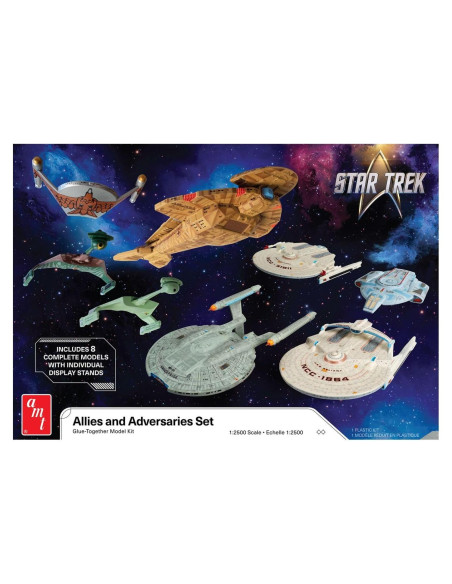 Conjunto Naves Star Trek AMT 1:2500 3 Piezas Modelo Conjunto Naves Star Trek AMT 1:2500 3 Piezas Modelo