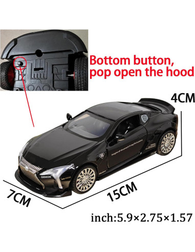 Coche de Juguete Lexus LC500 Metal 1:32 con Luz y Sonido