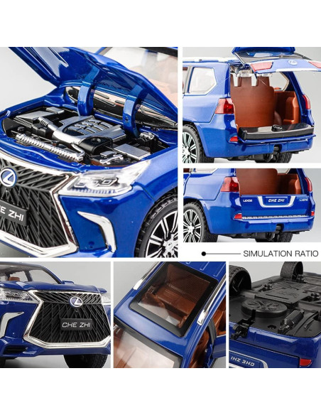 Coche de Juguete Lexus 570 EROCK 1:24 Retroceso y Sonido Coche de Juguete Lexus 570 EROCK 1:24 Retroceso y Sonido