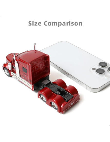 Camión Remolque Pesado MAISTO 1/64 Diecast Rojo Camión Remolque Pesado MAISTO 1/64 Diecast Rojo