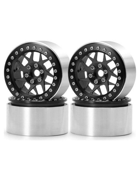 MOHERO Ruedas Beadlock 2.2" (5.08 cm) para Coche RC 1/10 MOHERO Ruedas Beadlock 2.2" (5.08 cm) para Coche RC 1/10