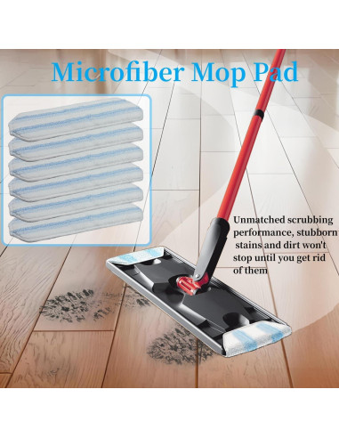 Paños de Repuesto Microfibra O-Cedar H2prO - 6 Piezas Lavables