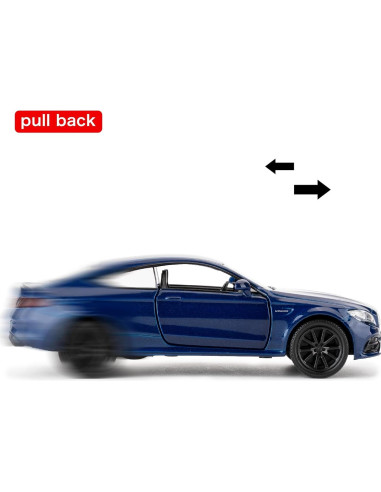 Coche de Juguete Benz C63 S AMG 1:36 Azul RMZ City