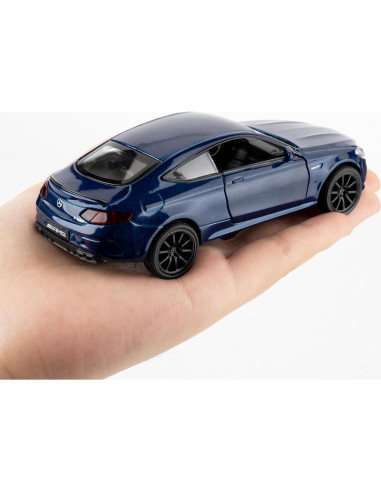 Coche de Juguete Benz C63 S AMG 1:36 Azul RMZ City