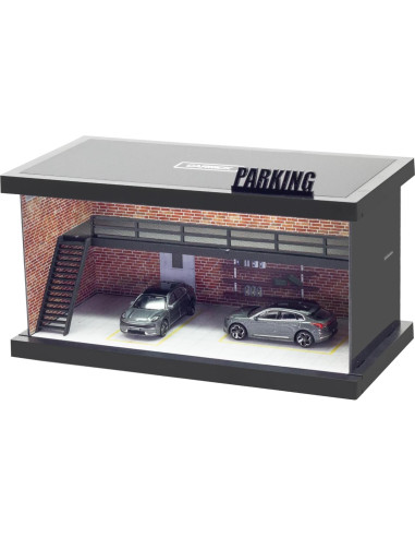 Escena de Estacionamiento Gtcwmx 1:64 con LED y Acrílico