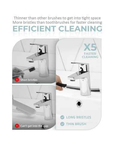 Cepillo de limpieza SXhyf - 5 unidades para rincones y baño