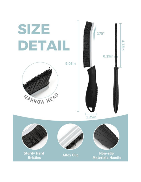 Cepillo de limpieza SXhyf - 5 unidades para rincones y baño Cepillo de limpieza SXhyf - 5 unidades para rincones y baño