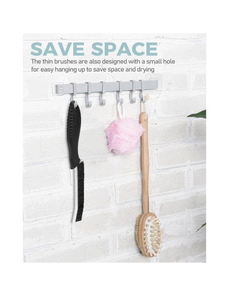 Cepillo de limpieza SXhyf - 5 unidades para rincones y baño Cepillo de limpieza SXhyf - 5 unidades para rincones y baño