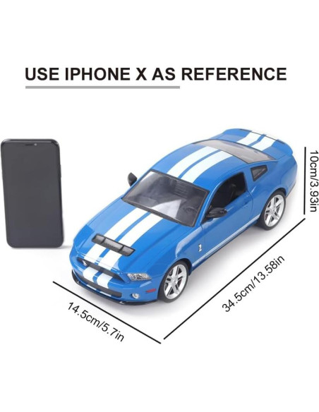 Coche RC Vinie Ford Mustang GT500 1:14 con Luces LED Coche RC Vinie Ford Mustang GT500 1:14 con Luces LED