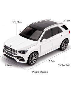 Coche de Juguete Benz GLE 350 WAKAKAC 1/24 con Sonido y Luz 2